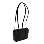 Shiny Caviar Mini Preppy Coco Shoulder Bag Black