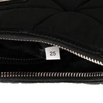 Re-Nylon Triangle Padded Patchwork Shoulder Bag Black