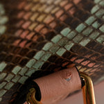 Snakeskin Ostrich Calfskin Small Jackie 1961 Hobo Pink Multicolor