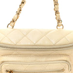 Calfskin Quilted All About Waist Belt Bag Light Beige