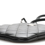 Lambskin Quilted Uniform Crossbody Bag Black
