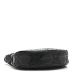 Calfskin GG Matelasse Mini Hobo Shoulder Bag Black