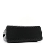 Caviar Quilted Jumbo Kelly Flap Black