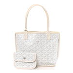 Goyardine Reversible Mini Anjou White
