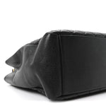 Caviar Quilted Grand Shopping Tote GST Black