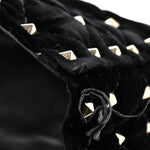 Velvet Small Rockstud Spike Shoulder Bag Black