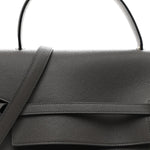 Grained Calfskin Mini Belt Bag Grey