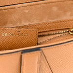 Grained Calfskin Saddle Bag Camello