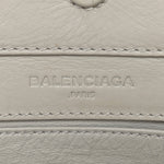 Calfskin Papier Mini A4 Zip Around Tote Grey Black