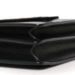 Calfskin Crocodile Embossed Gaby Satchel Black