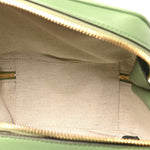 Sakai Be Green Calfskin Diagonal Stitched Small Blondie Shoulder Bag Light Green