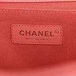 Calfskin Quilted Medium Boy Flap Coral