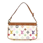 Monogram Multicolor Pochette Accessories White