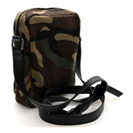 Canvas Calfskin Camouflage Sid Messenger Bag Green