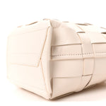 Smooth Calfskin Odita Mini Modern Lattice Bucket Bag Off White