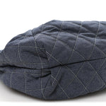 Denim Quilted Large Stretch Spirit Cabas Blue