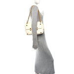 Nappa Large Roman Stud Shoulder Bag Ivory