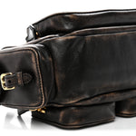 Distressed Nappa Pocket Bag Sand Coffee