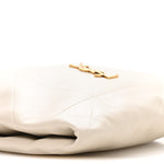 Lambskin Matelasse Monogram Medium Jamie 4.3 Pochon Blanc Vintage
