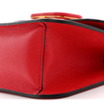 Grainy Calfskin Small VSling Shoulder Bag Red