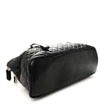 Calfskin Quilted ES Giant Travel Bag Black