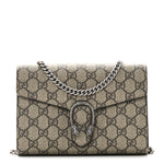 GG Supreme Monogram Mini Dionysus Chain Wallet Beige Taupe