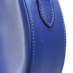 Calfskin La Medusa Round Camera Bag Blue