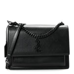 Calfskin Medium Monogram Monochrome Sunset  Black