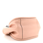 Calfskin Small Ruched Tote Peach