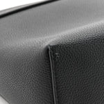 Coated Canvas Calfskin Vintage Check Medium Note Crossbody Bag Black