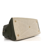 Toile Taurillon Clemence Victoria II 43 Ecru Vert Olive