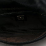 Calf Hair Baguette Black