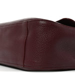 Grained Calfskin Small Souplissimo Maxi Flap Dark Burgundy