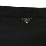 Nylon Flat Messenger Bag Black