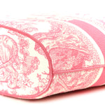 Canvas Embroidered Dioriviera Toile De Jouy Panier Chapeau Tote Peony Pink