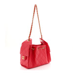 Caviar Quilted Mini Chanel 25 Handbag Red