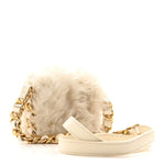 Fantasy Fur CC Mini Flap Bag White