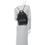 Pebbled Calfskin Soho Chain Backpack Black