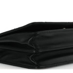 Nappa Triangle Stitched Spectrum Shoulder Bag Black