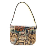 Snakeskin Horsebit 1955 Shoulder Bag Multicolor