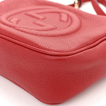 Pebbled Calfskin Small Soho Disco Bag Tabasco Red