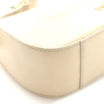 Calfskin 3D Glam Inside Jitney Shoulder Bag Beige