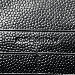 Grain De Poudre Matelasse Chevron Monogram Chain Wallet Black