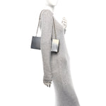 Metallic Calfskin Clutch Silver