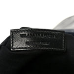 Crinkled Calfskin Matelasse Monogram Medium Niki Chain Satchel Deep Marine