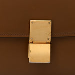 Box Calfskin Medium Classic Box Flap Bag Camel