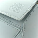 Grained Calfskin Small Puzzle Bag Aquamarine