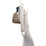 Crackled Metallic Lame Quilted Happy Partage Bag Gold