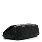 Lambskin Quilted Medium Chanel 19 Flap Black