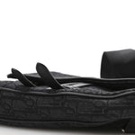 Oblique Mens Saddle Bag Black Blue